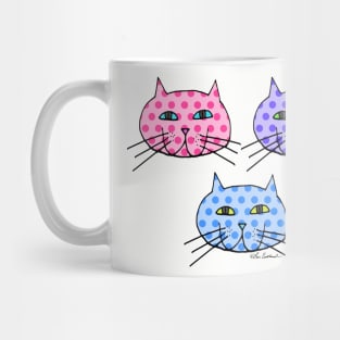 Polka Dot Cats Mug